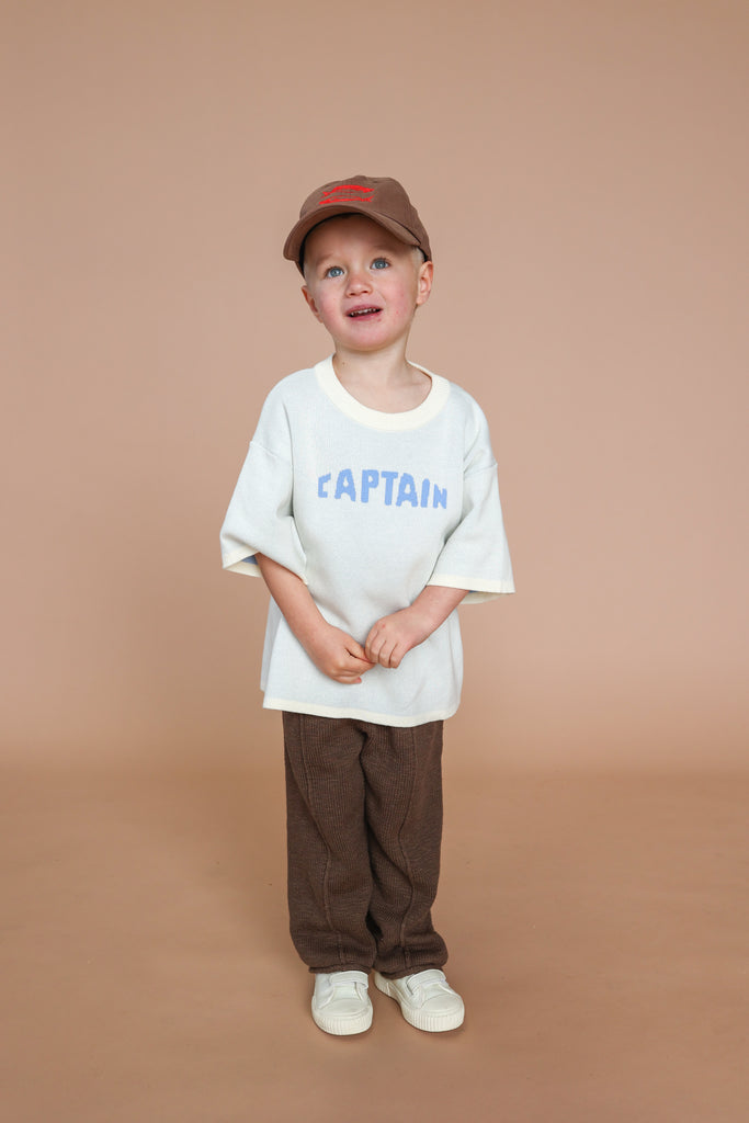 grown captain knit tee