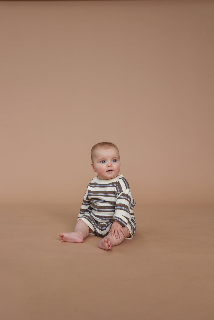 Grown Sardine Stripe Romper