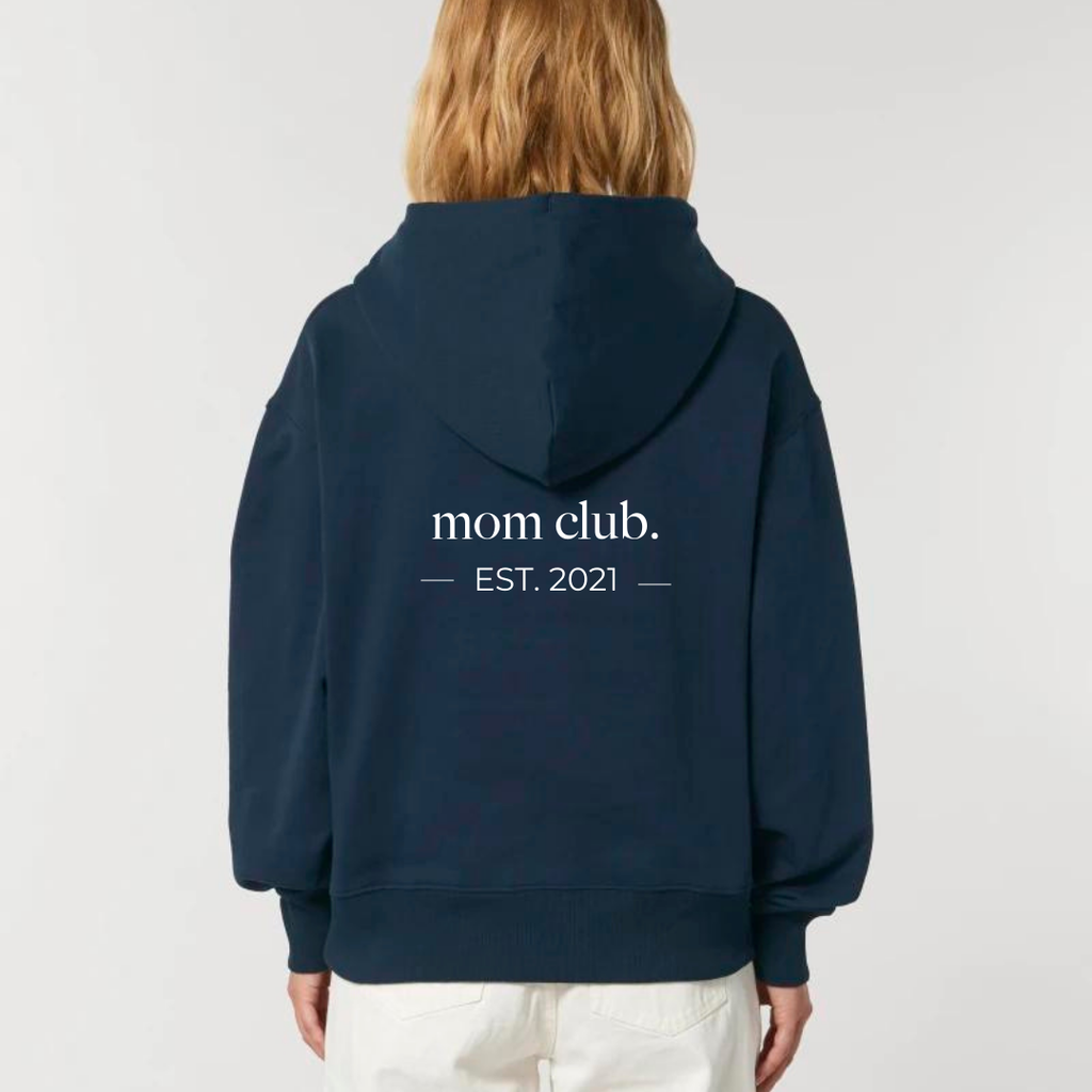 Mom Club Hoodie Navy