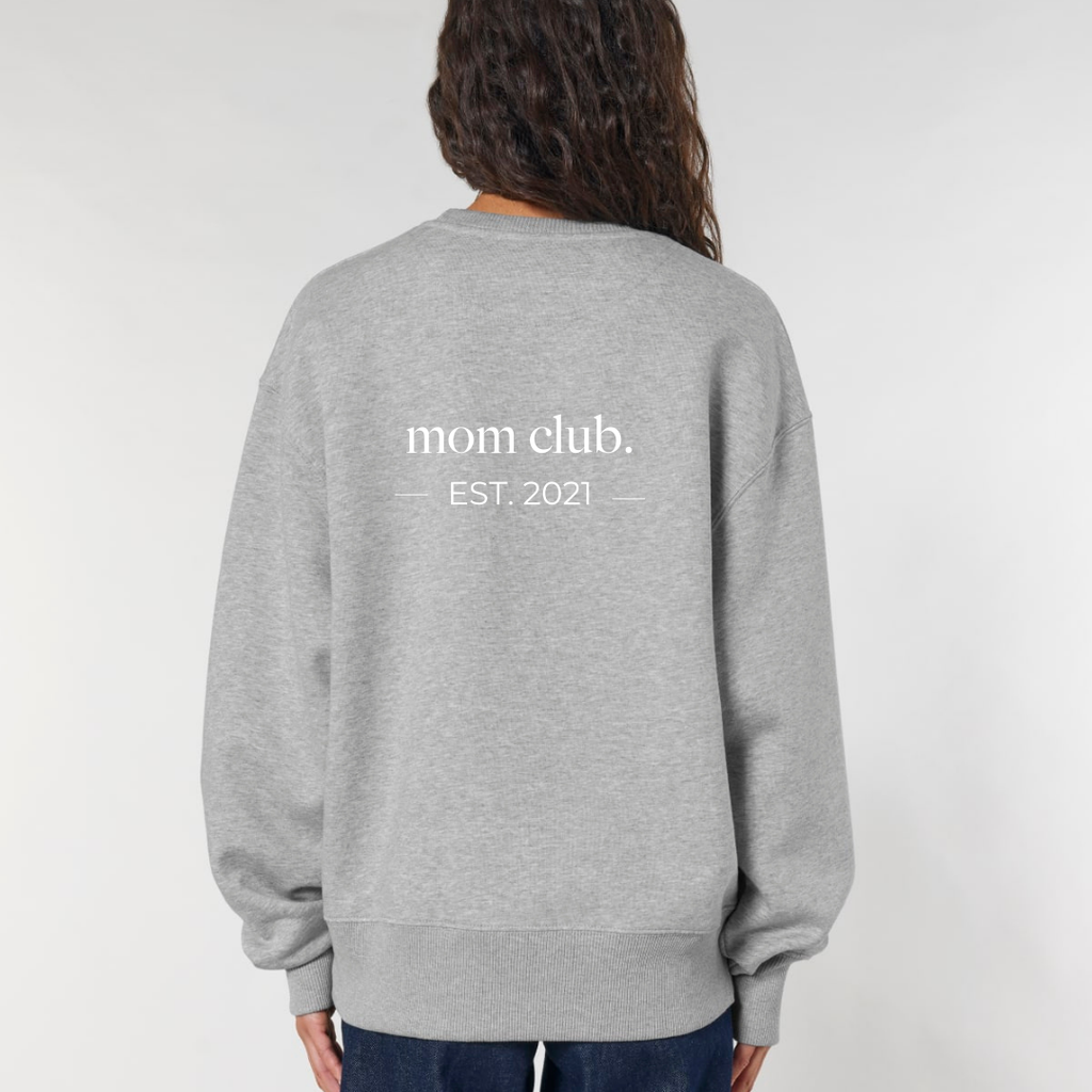 Mom Club Crew Grey