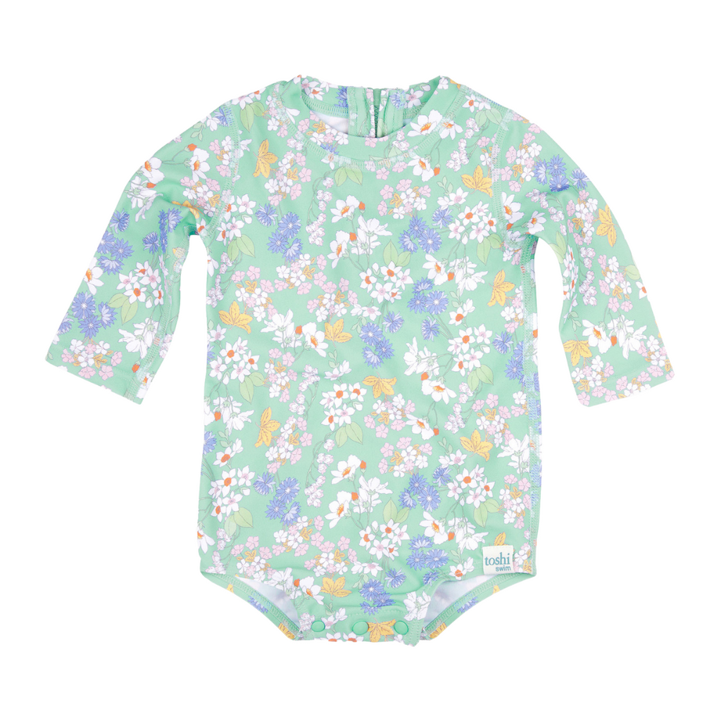 toshi swim onesie sea blossom