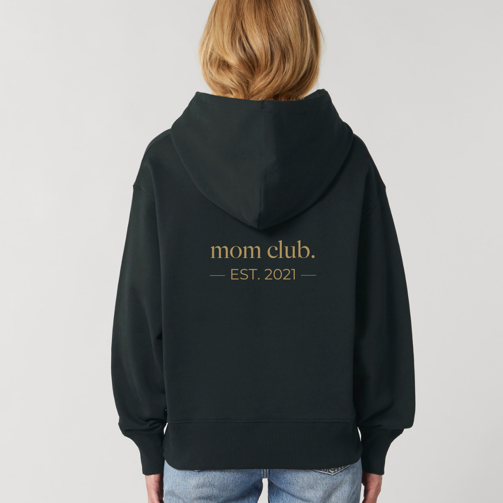 Mom Club Hoodie Black