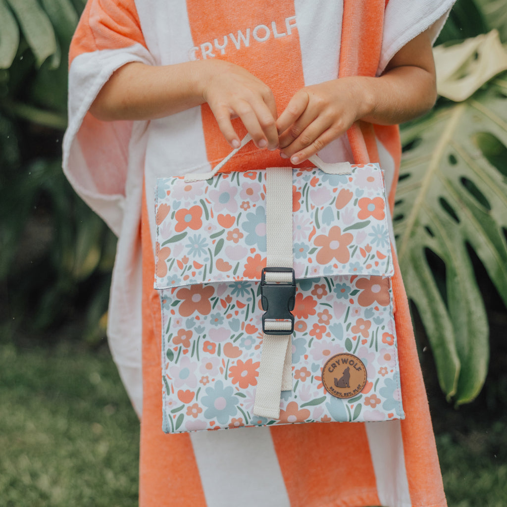 insulated lunch bag flower market