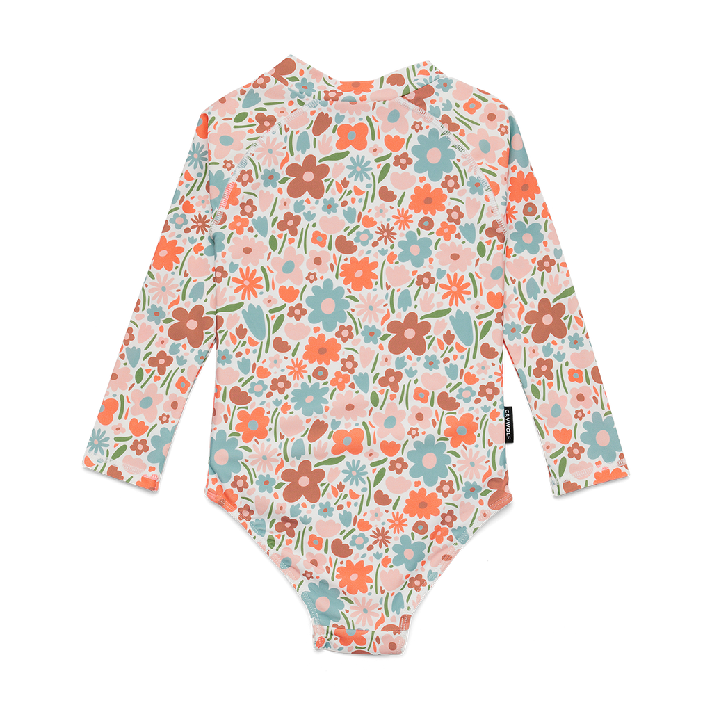 Crywolf long sleeve swim floral