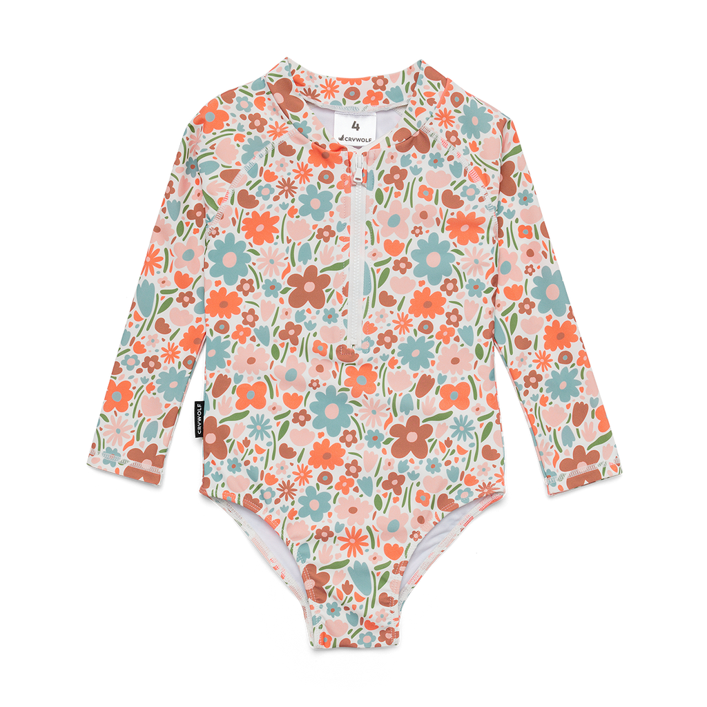 Crywolf long sleeve swim floral