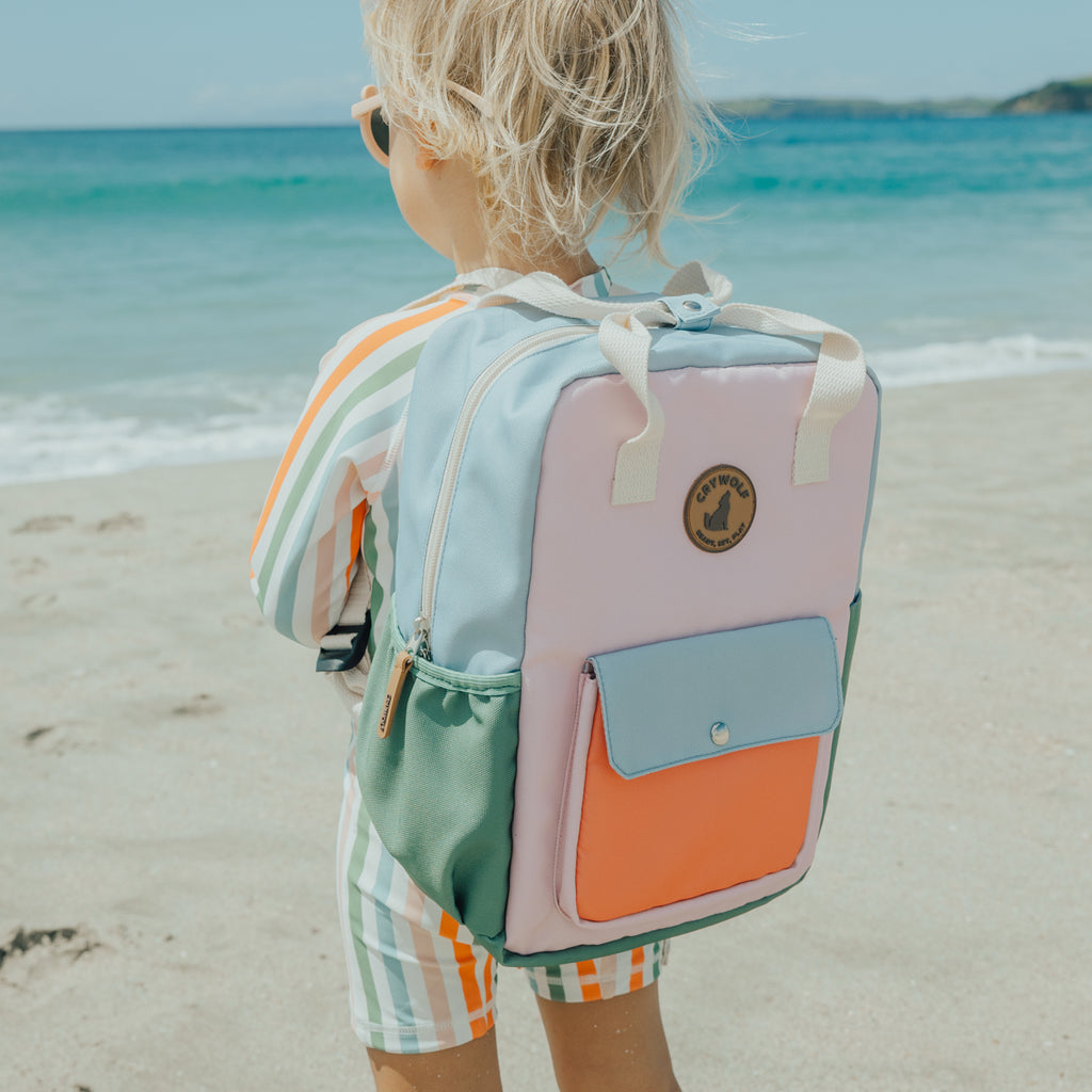 CRYWOLF mini backpack sunset colour block