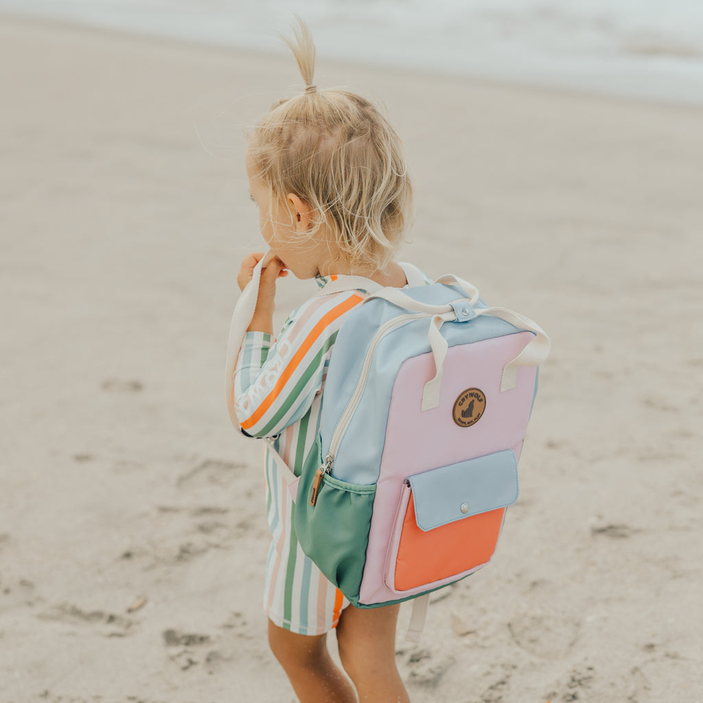 CRYWOLF mini backpack sunset colour block