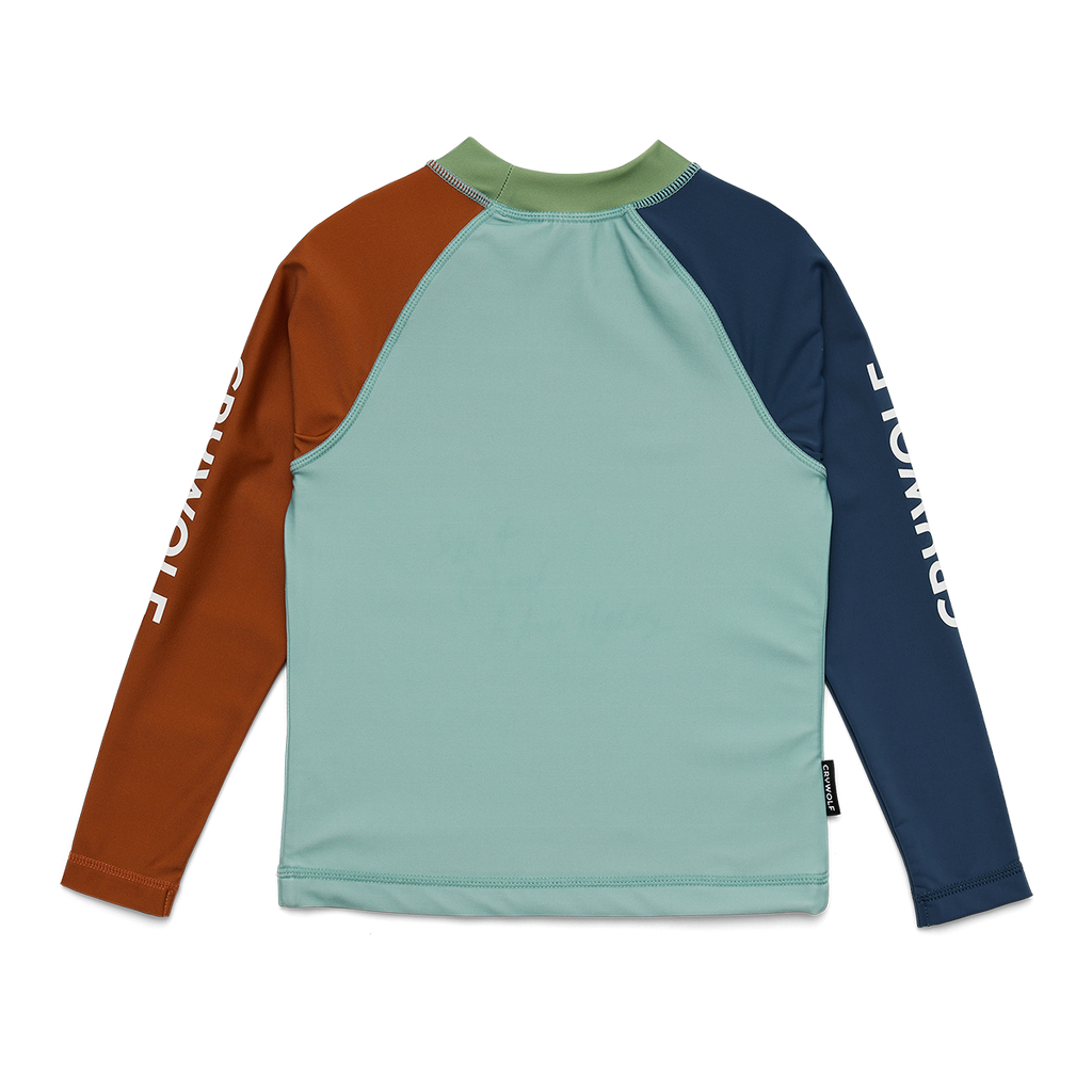 CRYWOLF rash vest ocean colour block