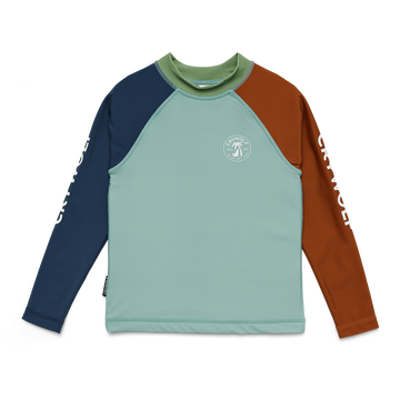 
CRYWOLF rash vest ocean colour block