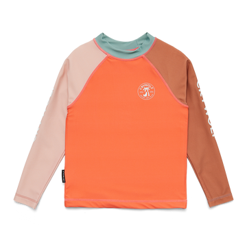 Crywolf sunset colourblock rash top