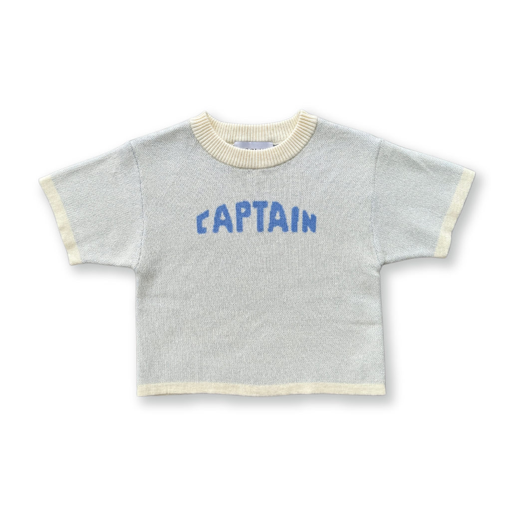 grown captain knit tee