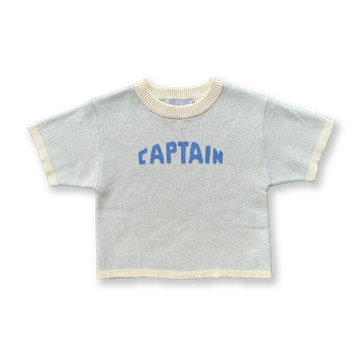 grown captain knit tee