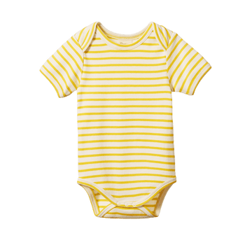 nature baby short sleeve bodysuit sunburst