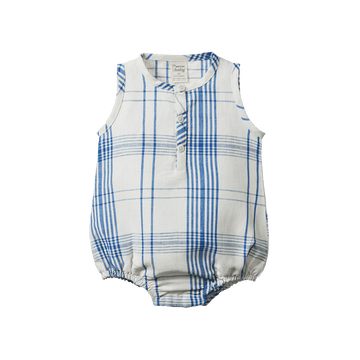 NATURE BABY linen cedar suit clyde check