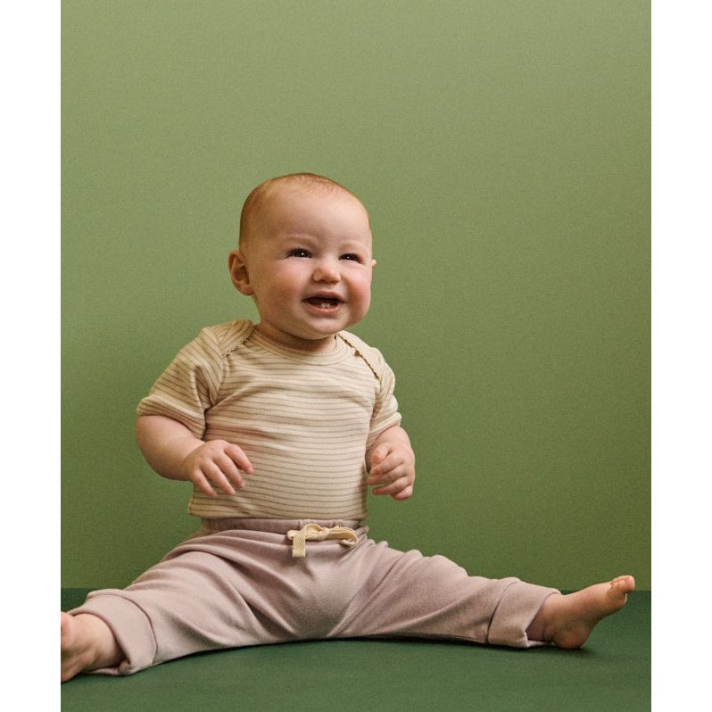 nature baby lilac drawstring pants