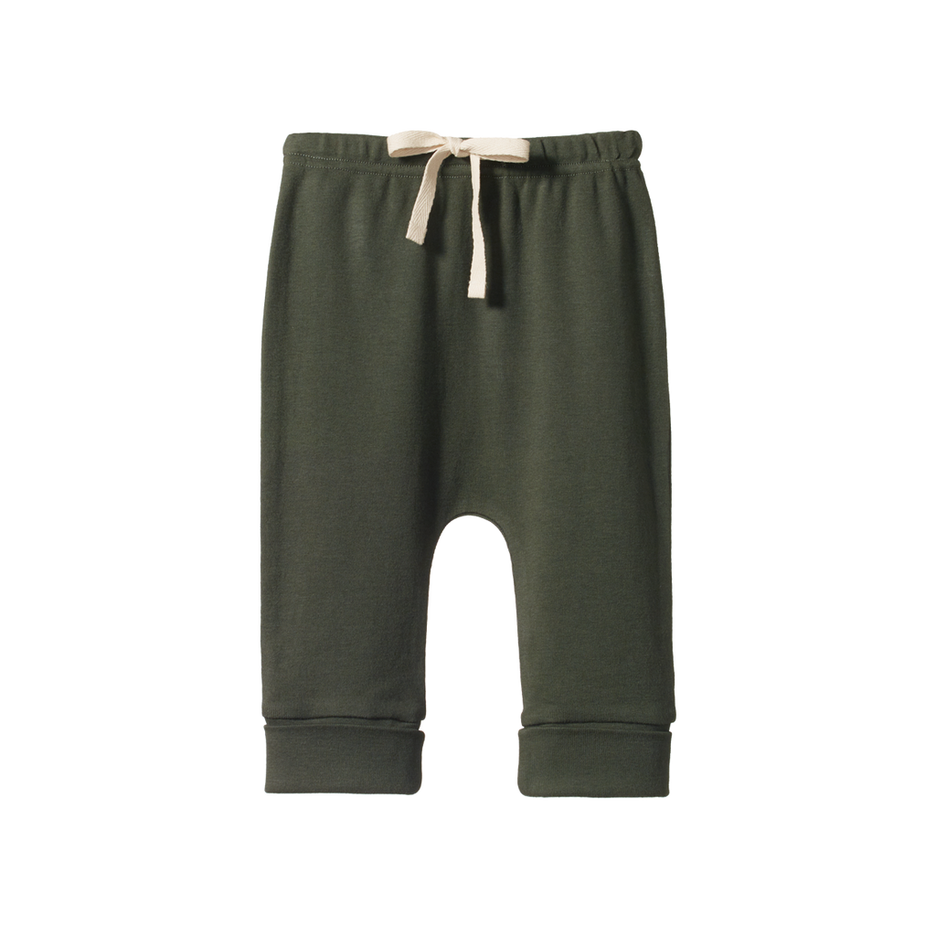 nature baby drawstring pant thyme