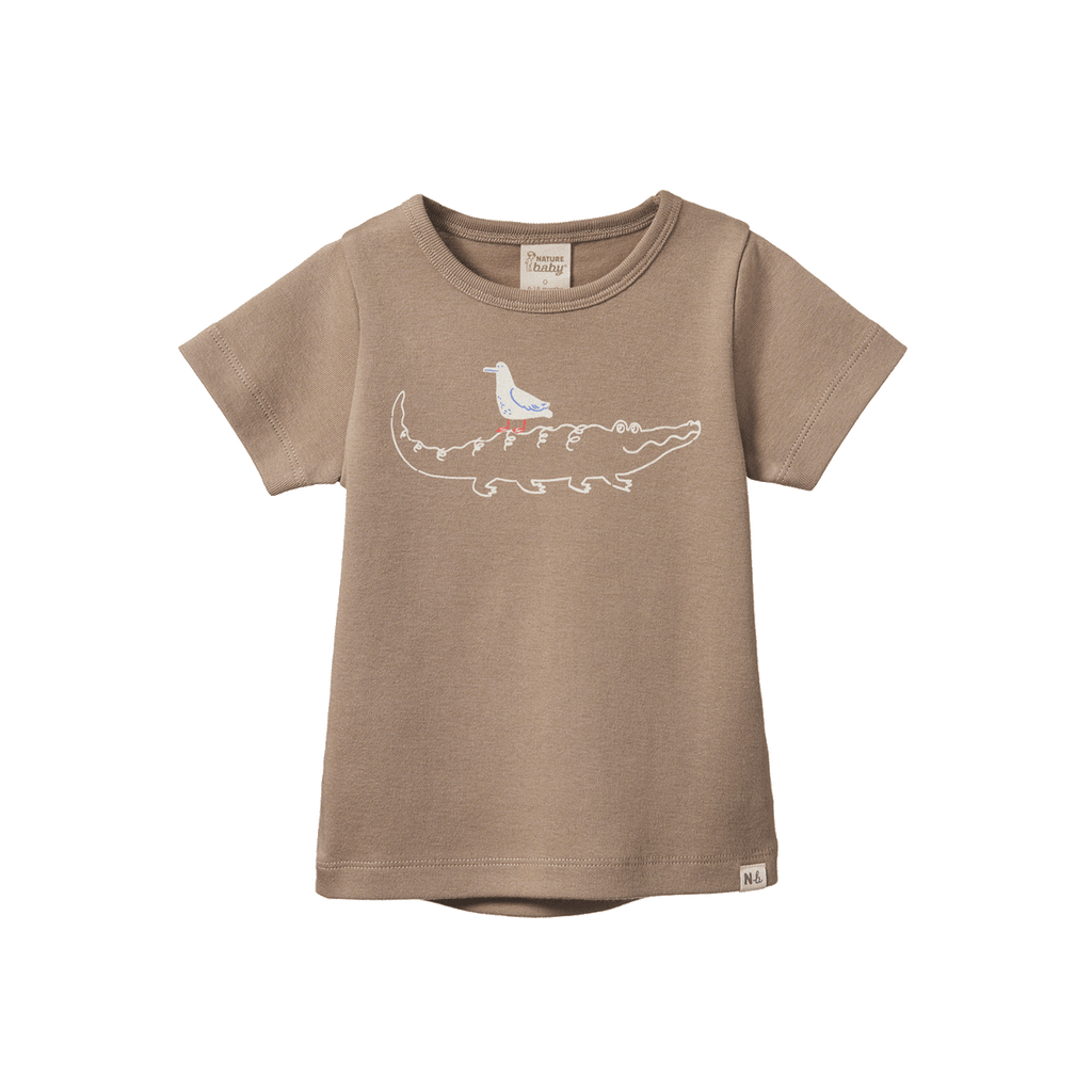 nature baby river tee crocodile