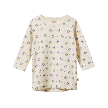 NATURE BABY LONG SLEEVE CLOUD TEE DAISY