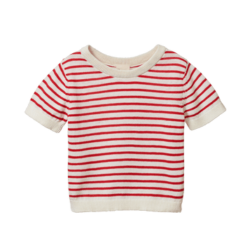 Nature baby red knit river tee