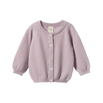 nature baby lilac piper cardigan