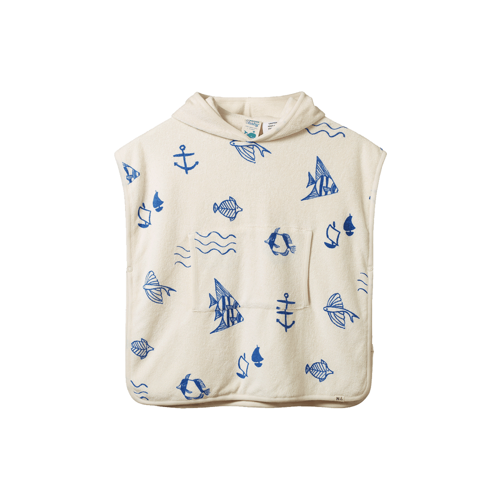 nature baby atlantic poncho towel