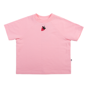 Phoenix and the fox raglan tee pink