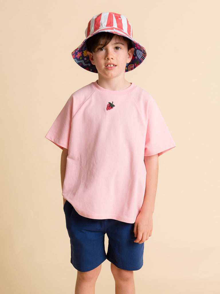 Phoenix and the fox raglan tee pink