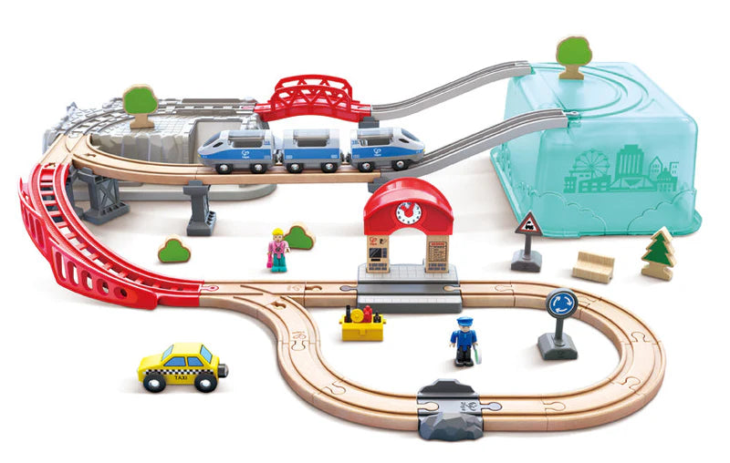 Hape Railway City Train Bucket Set