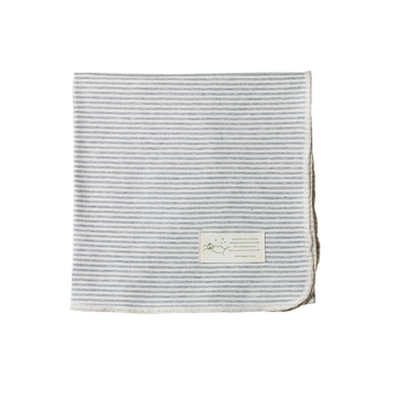 Grey marl Stripe wrap - nature baby