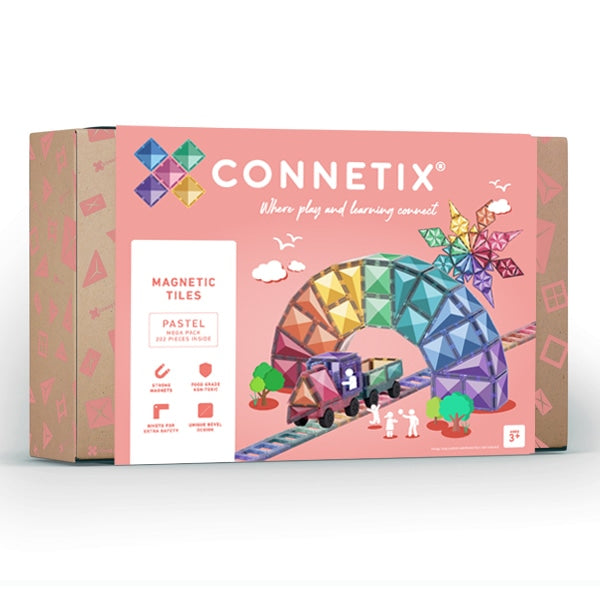 Connetix 202 piece pastel pack