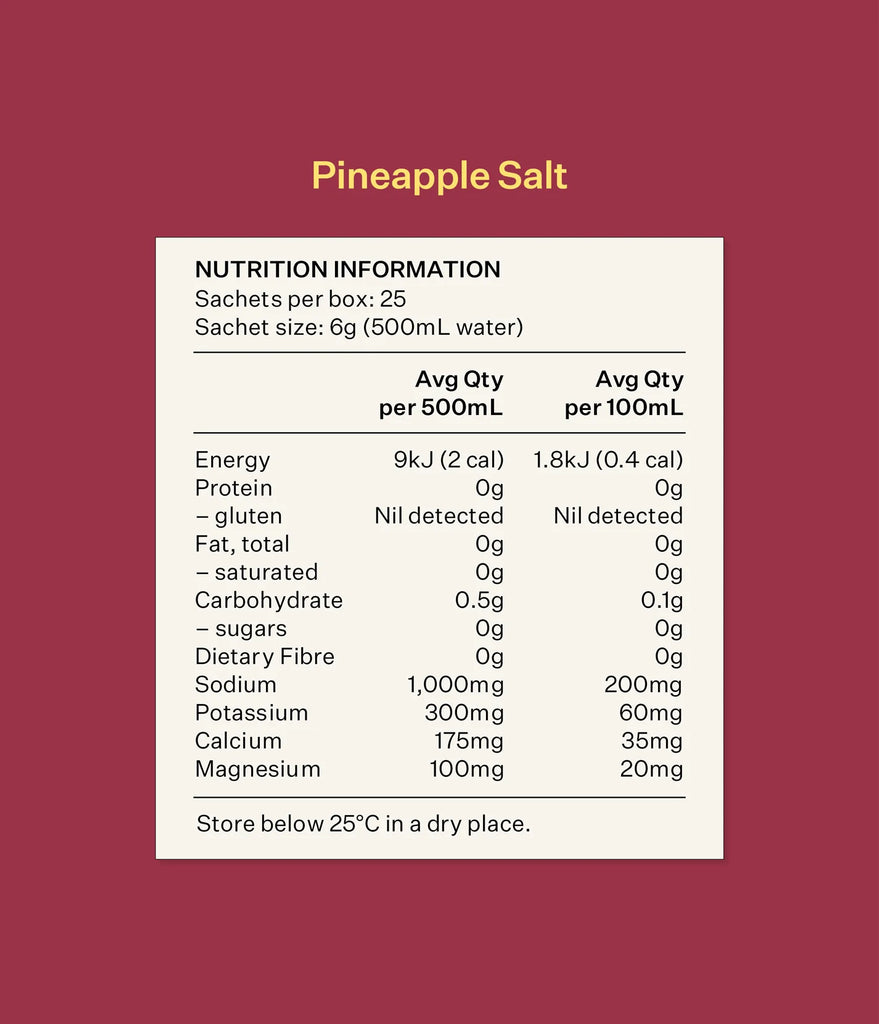 Two islands pineapple salt electrolyte