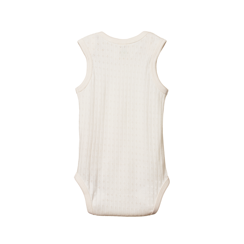 Pointelle singlet bodysuit