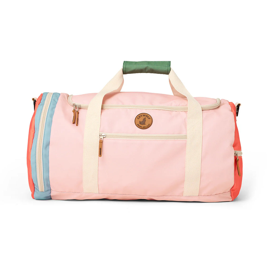 CRYWOLF packable duffel sunset colour block